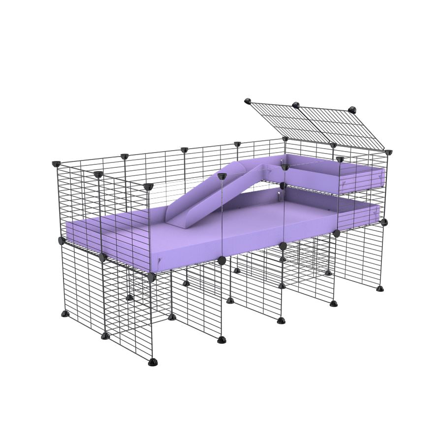 4x2 C&C Guinea Pig Cage with Loft & Stand
