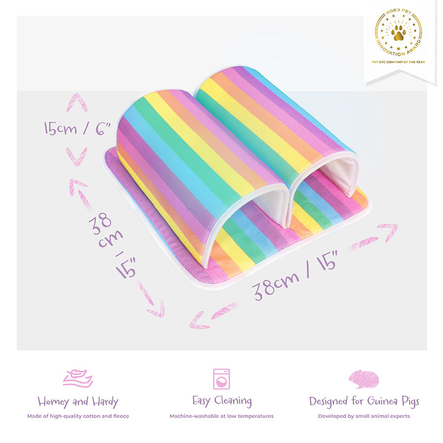Guinea Pig Double Tunnel | Rainbow Collection
