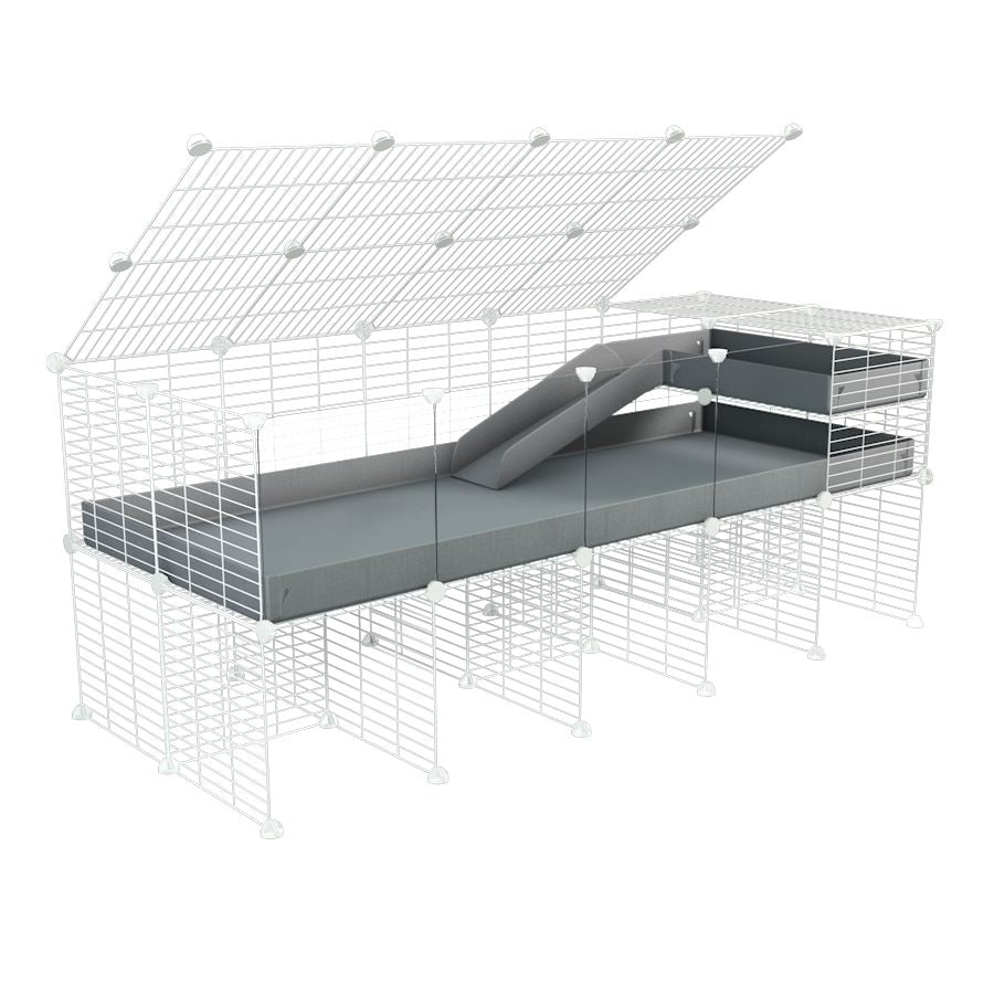 5x2 C&C Guinea Pig Cage with Loft & Stand