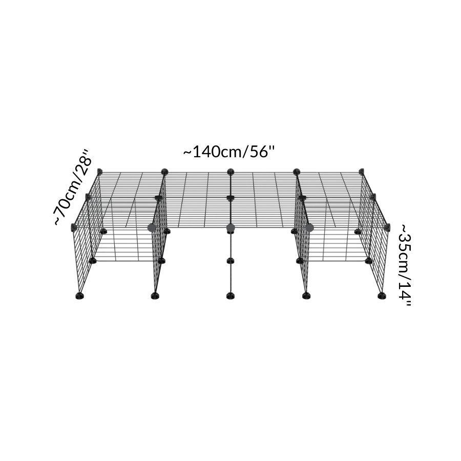 Black C&C Guinea Pig Cage Stand