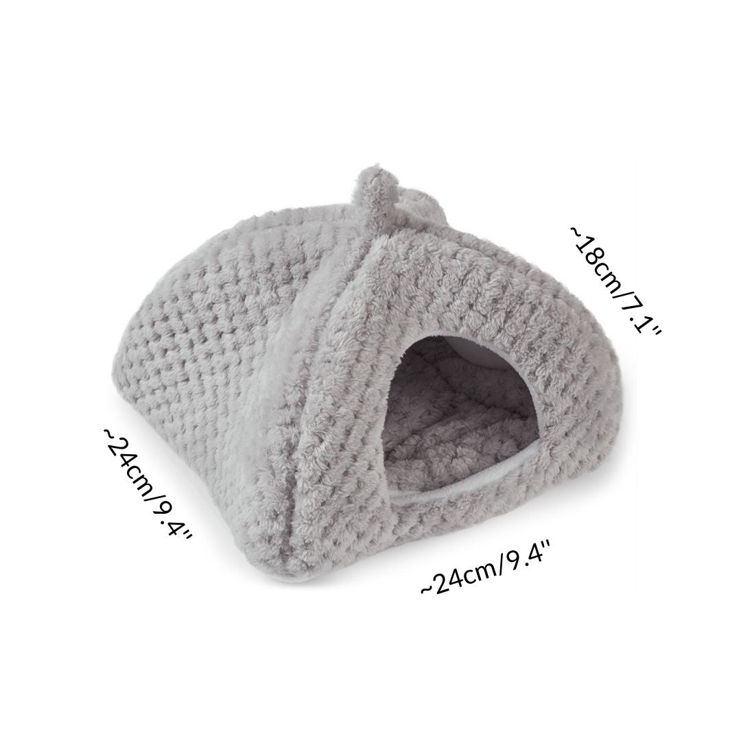 Extra Soft Fleece Hide for Guinea Pigs | Gray